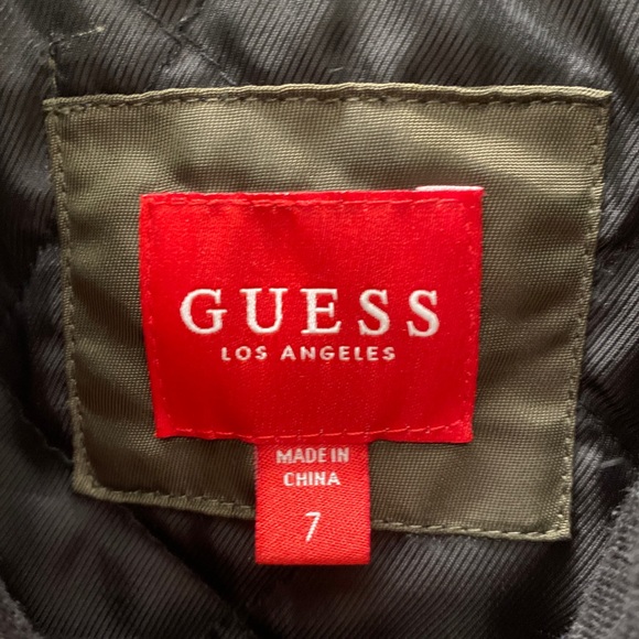 ✨ GUESS BOYS BOMBER JACKET SIZE 7 - Picture 5 of 5